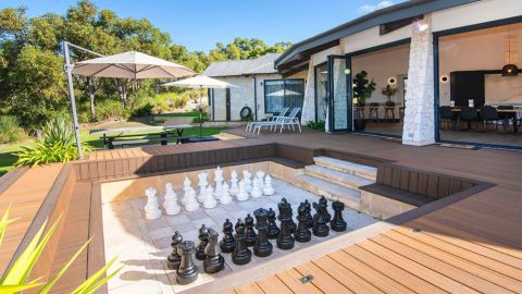 margaret river home for sale huge outdoor chess set domain