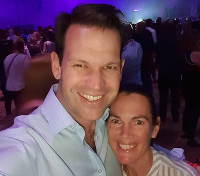 Matt Canavan with his wife Andrea.