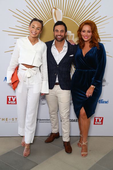 Heidi, Cam and Jules pose during the 2019 TV WEEK Logie Awards Nominations Party