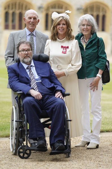 Kate Garraway, with her husband Derek Draper and her parents Gordon and Marilyn Garraway