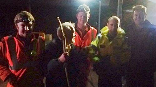 An elderly man was found after eight and a half hours in freezing conditions on one of WA's highest peaks.