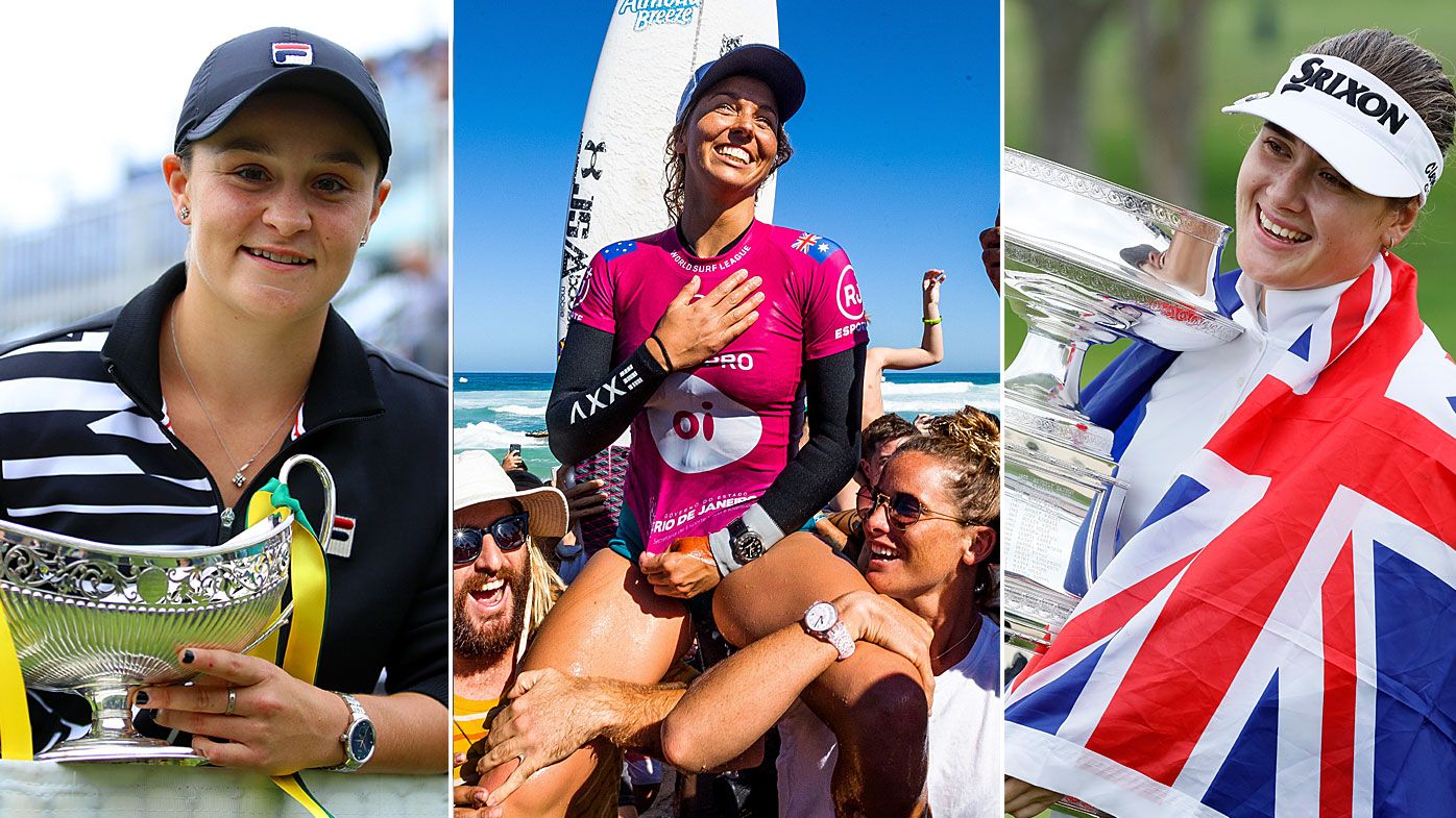 Barty, Fitzgibbons, Green have tipped off a stellar week for Aussie female athletes