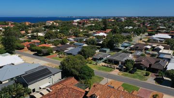 Aerial view of a suburb in Western Australia