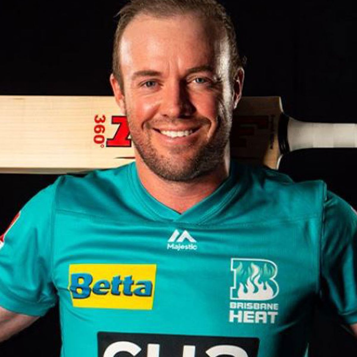 Ab De Villiers Bbl 2019 20 Brisbane Heat Sign South African Great