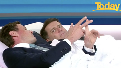 Stefanovic jumped into bed with Dr Nick Fuller to demonstrate the importance of a good night's sleep.