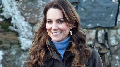 Catherine, Duchess of Cambridge visits The Ark Open Farm on February 12, 2020 in Newtownards, Northern Ireland. This visit is part of her Early Years Foundation Survey