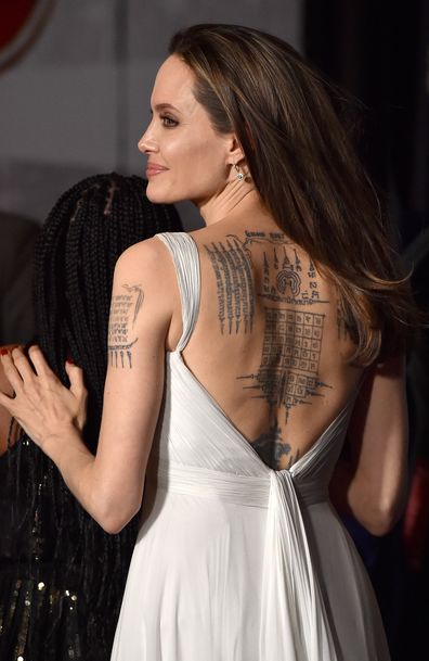 Angelina Jolie attends the premiere of Disney's "Dumbo" at El Capitan Theatre on March 11, 2019 in Los Angeles, California. 