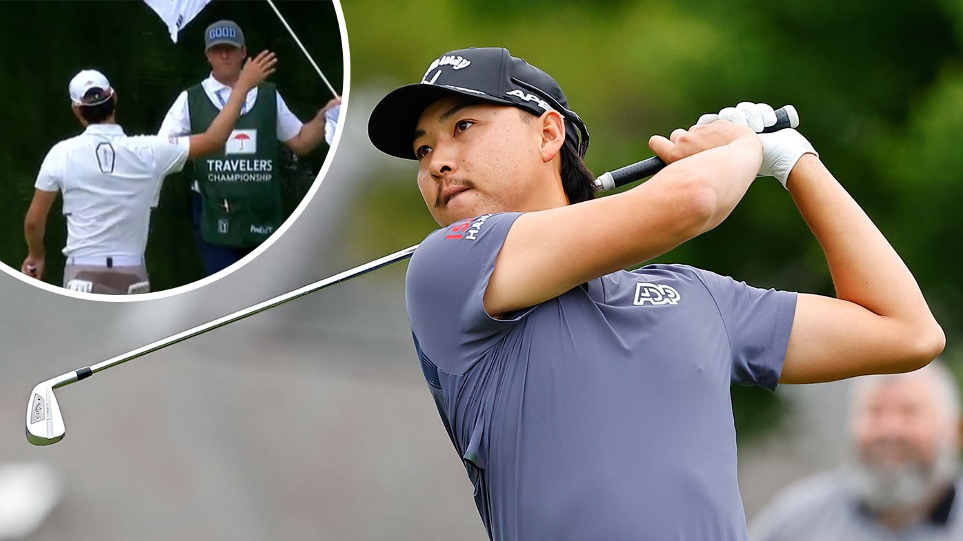 Min Woo Lee at the Travellers Championship