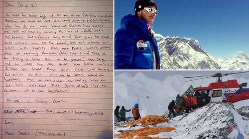 'If you don't return, we'll be heartbroken': Google executive was carrying letters from loved ones when he died in Mt Everest avalanche