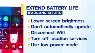 Extend battery life of iPad tablets