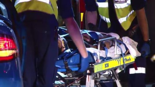 The driver had to be freed from the car by emergency services. (9NEWS)