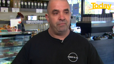 Cafe owner Adrian Rigotto teared up as he described what the last nine months have been like.