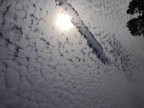 Clouds above North Lakes, Queensland this morning. Picture: Janette Skelton