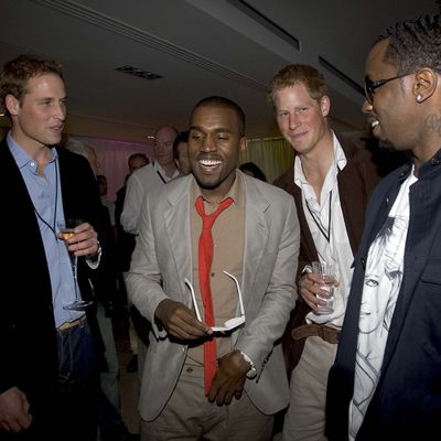 Prince William, Prince Harry, Kanye West and P. Diddy