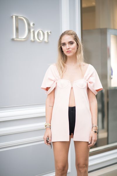 Chiara Ferragni at Dior, Paris Fashion Week