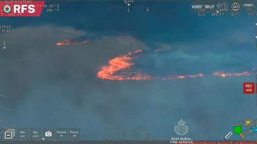 The fire burning in Willi Willi National Park and Boonanghi Nature Reserve near Kempsey, NSW, is moving in multiple directions.