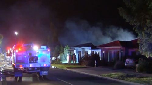 The fire broke out at 1am at the home in Melbourne's south west.