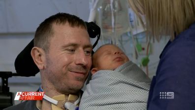 The journey Nathan and Kate Stapleton have been on this year has been devastating, heartwarming and everything in between.The former footy star became a quadriplegic, but nothing was going to stop him from being at the birth of his second son.