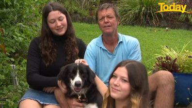 Lismore ADF flood roof rescue dog reunited with family Mark O'Toole