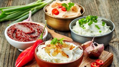 Dips ranked by calorie from highest to lowest