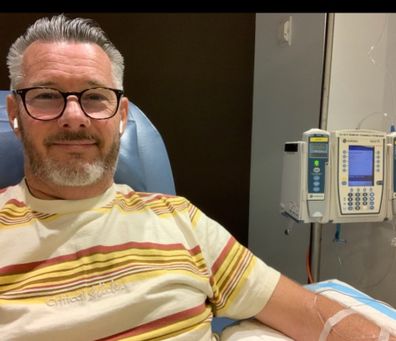 Barry Du Bois during cancer treatment.