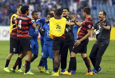 It was a testy match that saw tempers flare after the fulltime whistle. (AAP)