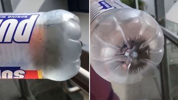 Brisbane woman finds what she believes to be mould in her purchased bottled water.