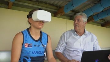 Rabbitohs juniors trial VR technology to scan for concussions.