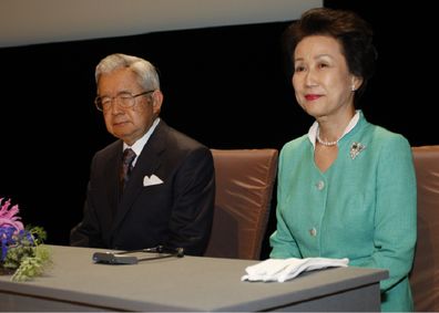 The Japan Art Association announces the laureates of the Praemium Imperiale Awards attended by Prince Hitachi and his wife Princess Hanako in Paris, France.