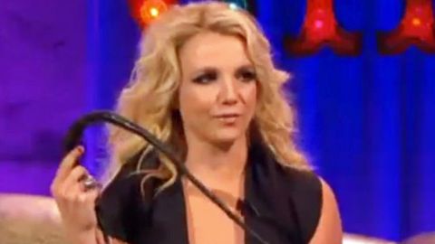 Slavedriver! Britney whips people and screams 'Work, Bitch!' on talk show