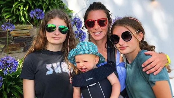 Sunny girls: Jools and her mini me daughters have been enjoying a summer holiday together. Image: Instagram/@jamieoliver