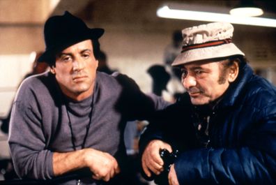 Sylvester Stallone and Burt Young