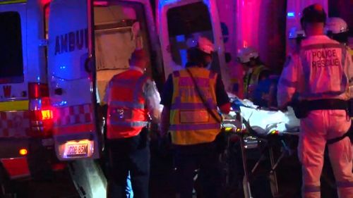 Two people were transported to St Vincent's Hospital in serious but stable condition. (9NEWS)