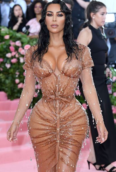 Kim Kardashian West arrives for the 2019 Met Gala celebrating Camp: Notes on Fashion at The Metropolitan Museum of Art on May 06, 2019 in New York City