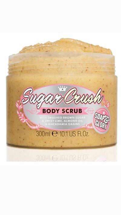 <a href="http://mecca.com.au/soap-glory/sugar-crush-body-scrub/I-016166.html#q=sugar&amp;start=1" target="_blank">Sugar Crush Body Scrub, $16, Soap &amp; Glory </a><br /><p>This ingredients list reads more like a dessert than a beauty product – smashed brown sugar, sweet lime, almond oil and macadamia. We’ll take two.</p>