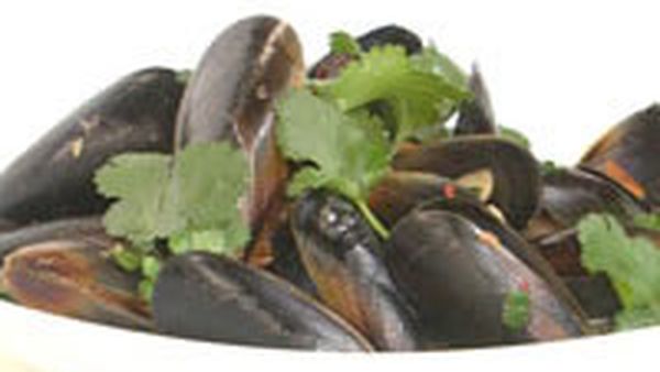 Mussels in black bean sauce