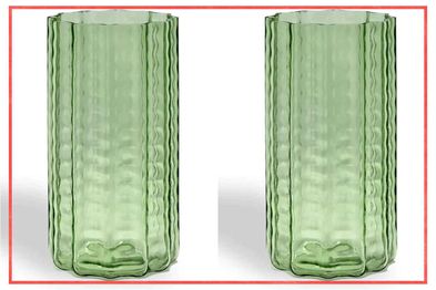 9PR: Serax green wave vase
