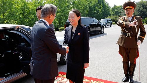 The South Korean leader is hopeful of getting talks back on track with US President Trump (Getty/Handout)