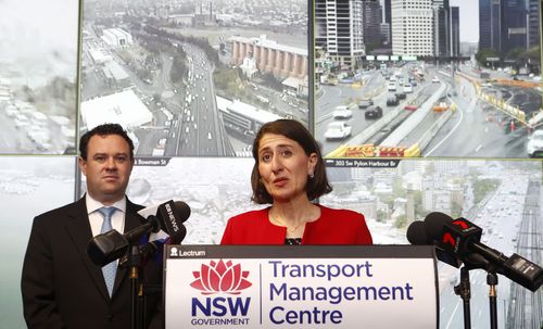 NSW Premier Gladys Berejiklian announces the 'free rego' scheme today. (AAP)