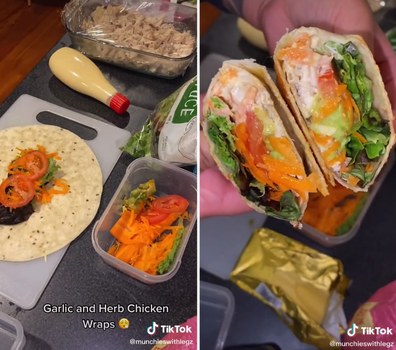 New Zealand woman's packed lunches 