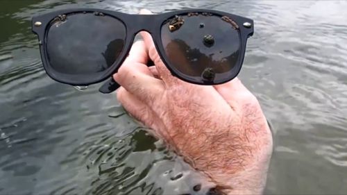 A pair of sunglasses. (YouTube/Aquachigger)