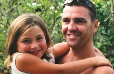Matt Callander's daughter on the NRL Beanie for Brain Cancer round
