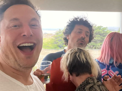 Elon Musk shares photo to discredit rumour he had an affair with Sergey Brins' wife.