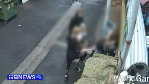 Geelong alleyway brawl