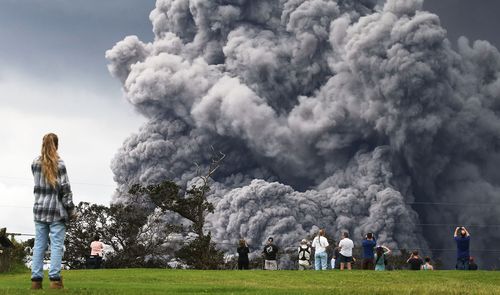 The U.S. Geological Survey said a recent lowering of the lava lake at the volcano's Halemaumau crater 'has raised the potential for explosive eruptions' at the volcano. (Getty)