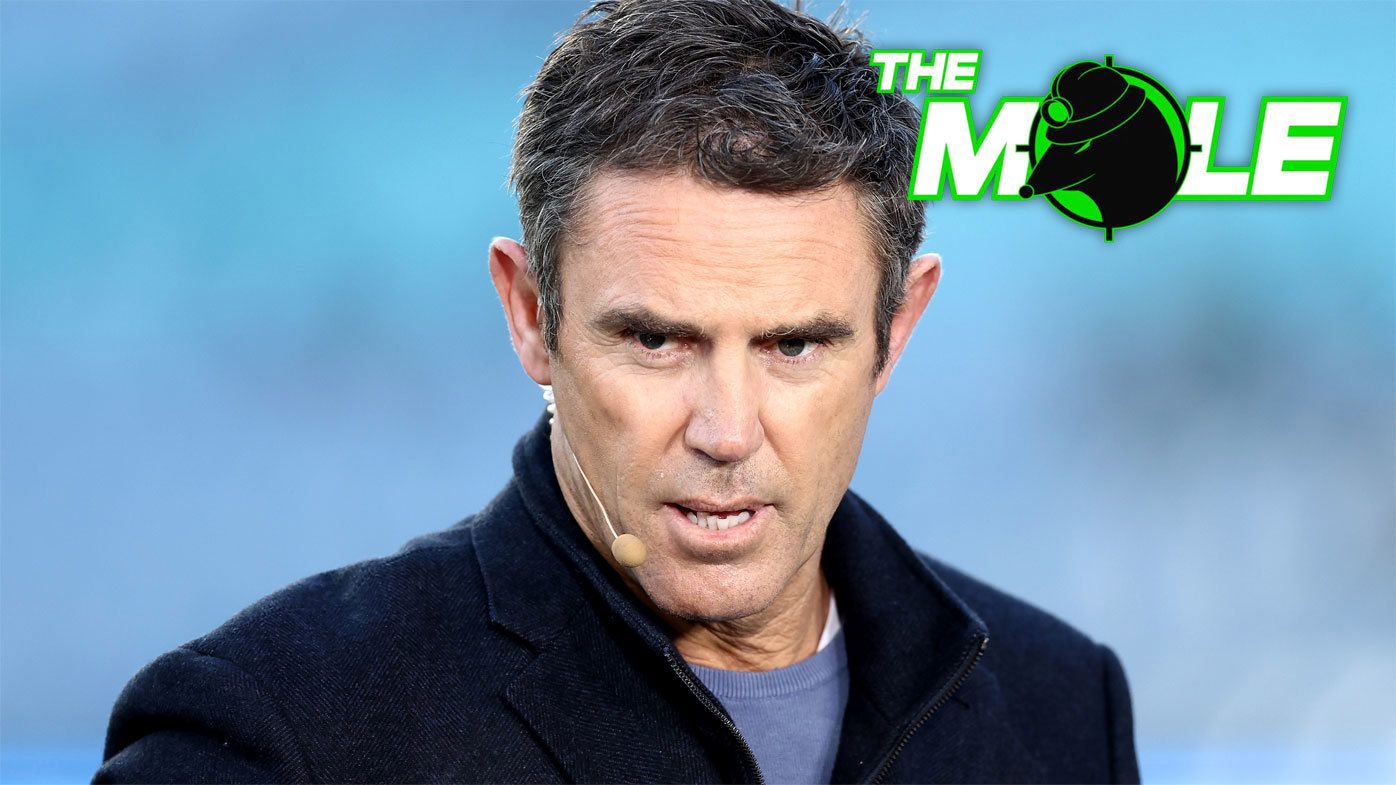 NSW Blues coach Brad Fittler pictured in his commentary role for Nine&#x27;s Wide World of Sports.