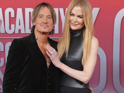 Keith Urban and Nicole Kidman at the 60th annual Academy of Country Music Awards on Thursday, May 8, 2025, in Frisco, Texas. 