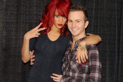 She's not shy! Rihanna gets to know the little people backstage on her <i>Get Loud</i> tour.