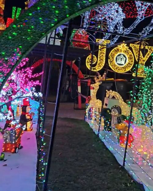 Jamie Lehmann said he had made sure to incorporate a 1.3m-wide thoroughfare in this year's Christmas display.