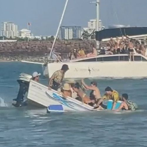 When the tide came in there was a rush for boats.